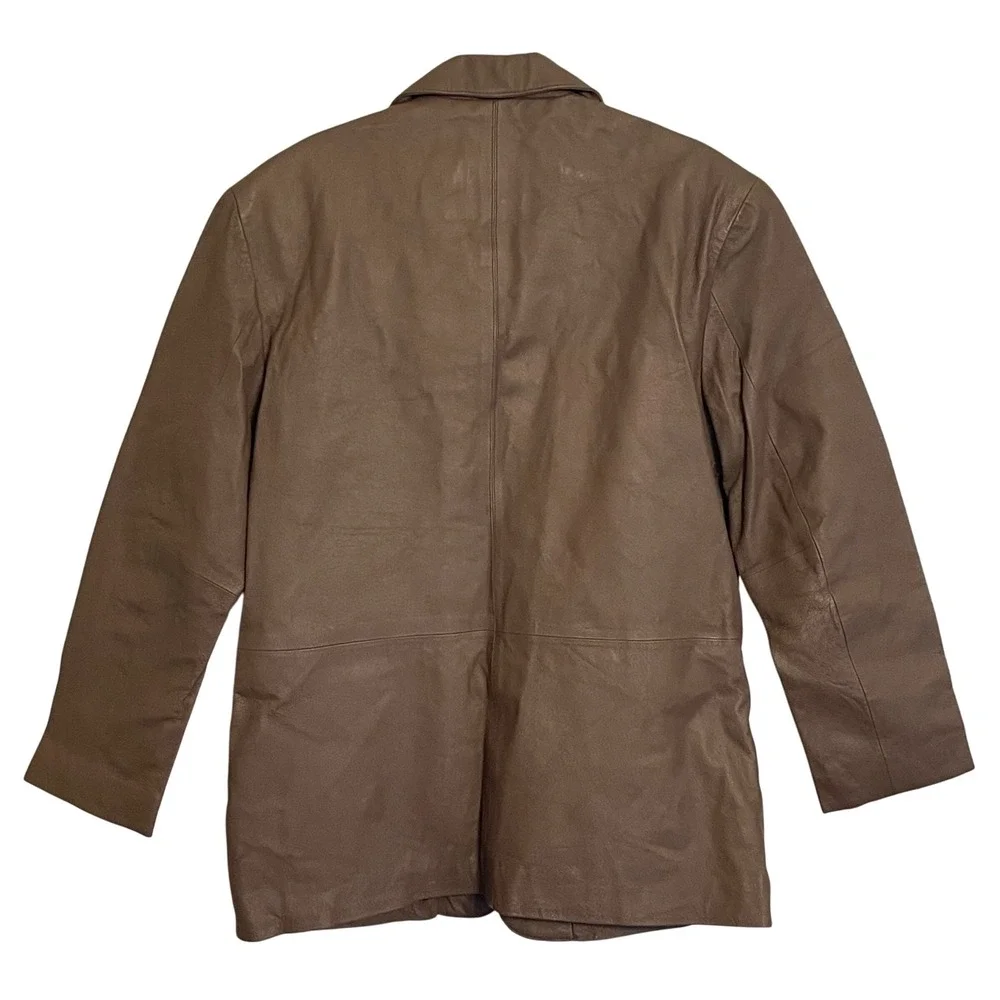 Vintage Guide Gear Mens Brown Leather Blazer Jacket‎ Size M